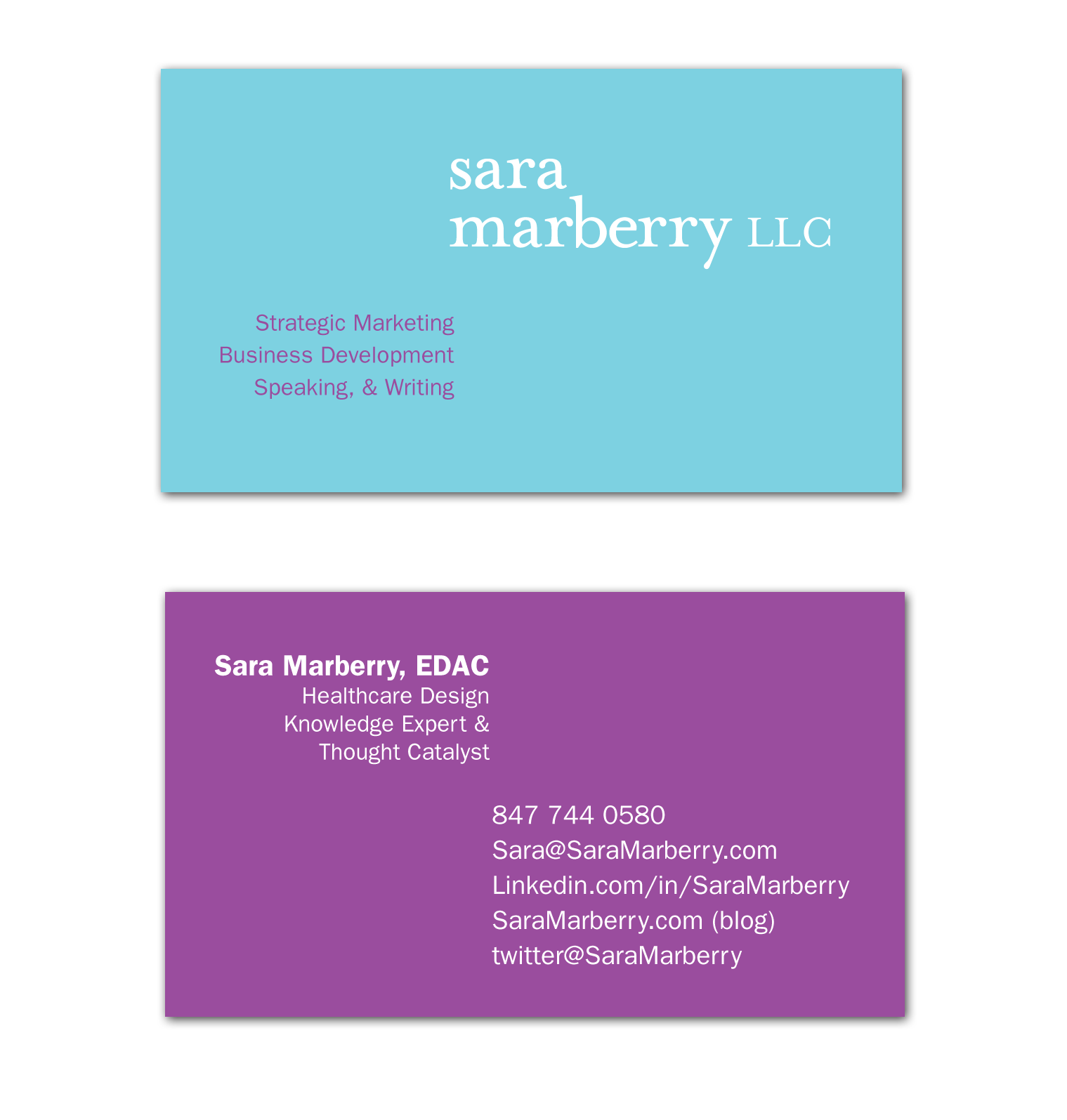 Double sided business card