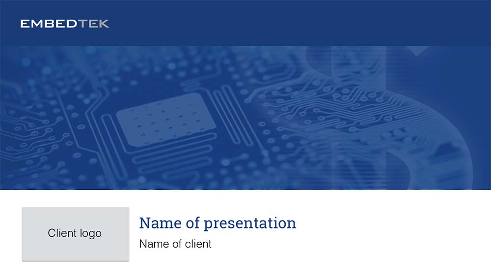 Presentation cover