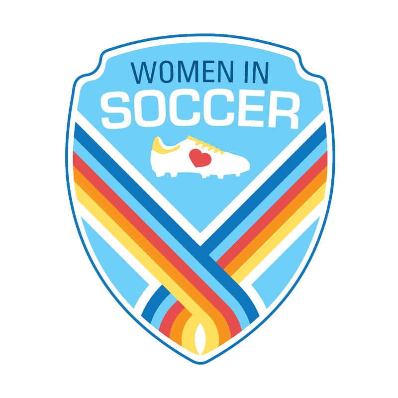 Image of Women in Soccer - crest with soccer shoe