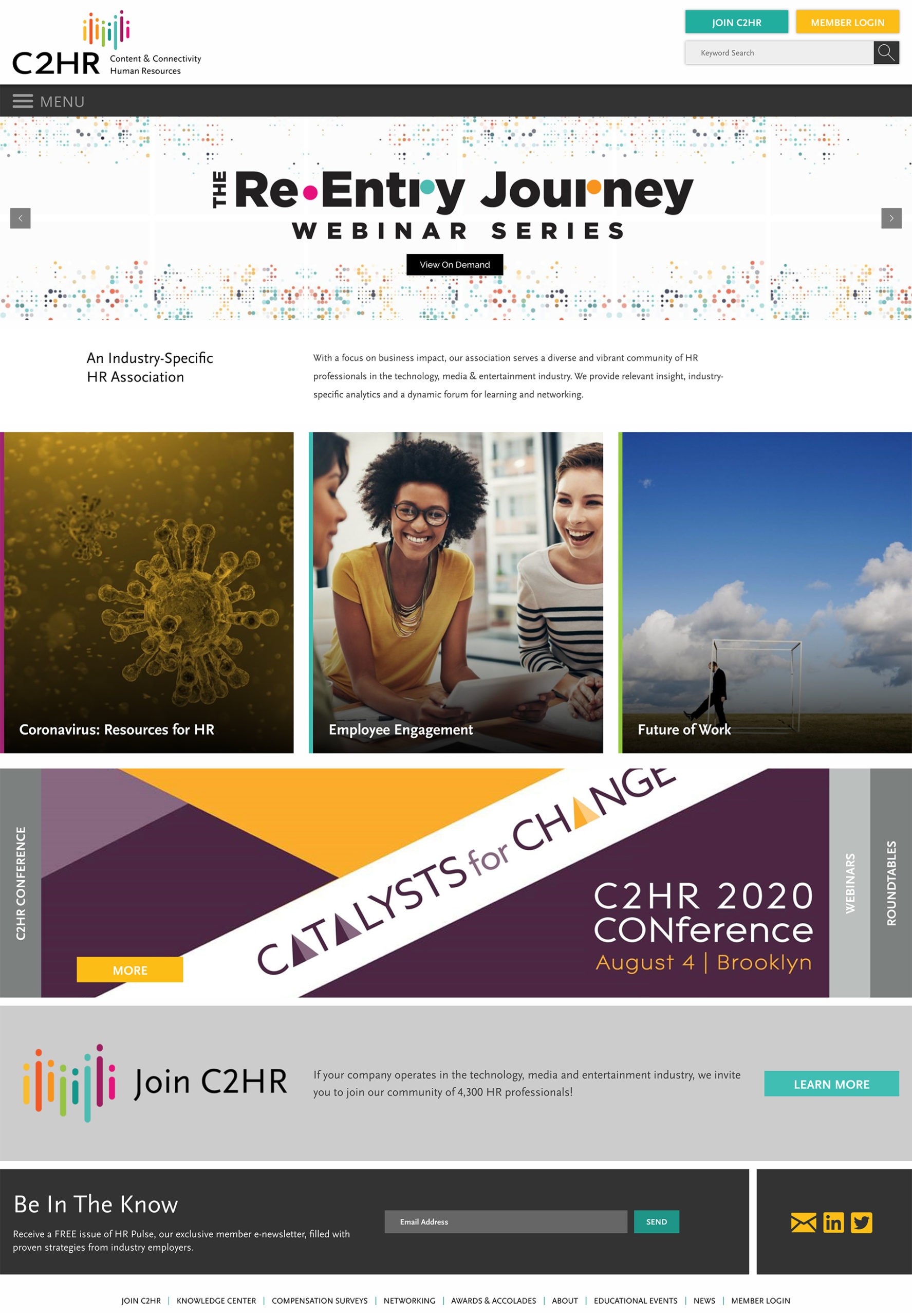 C2HR Website Home Page