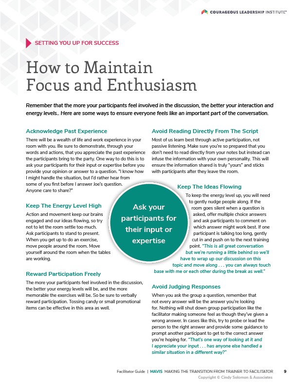 How to maintain focus and enthusiasm