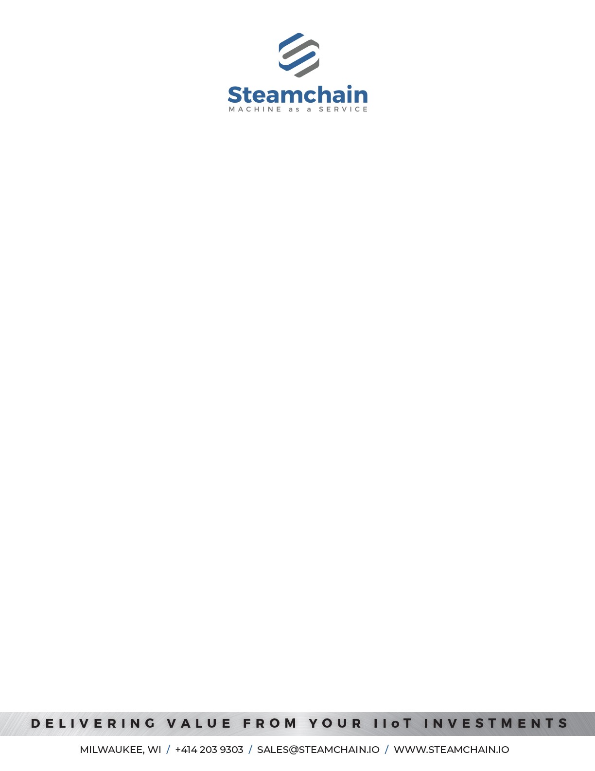 Steamchain letterhead